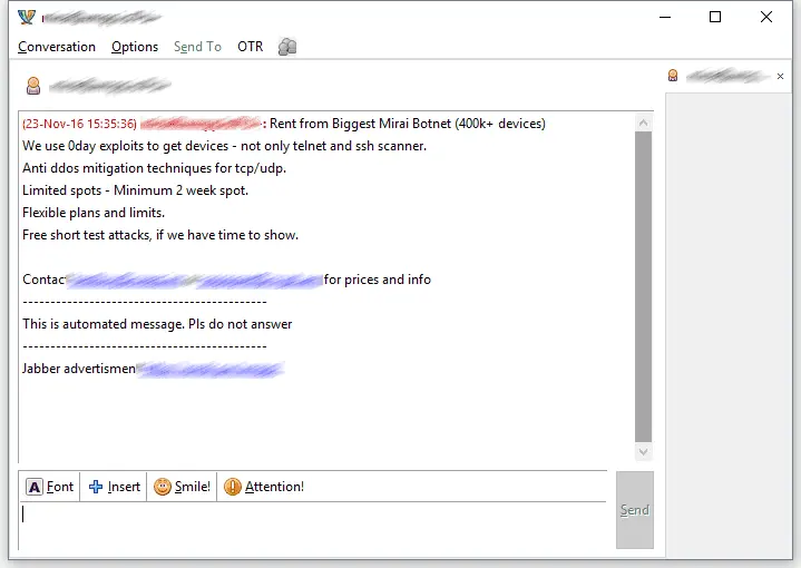 mirai-spam-censored